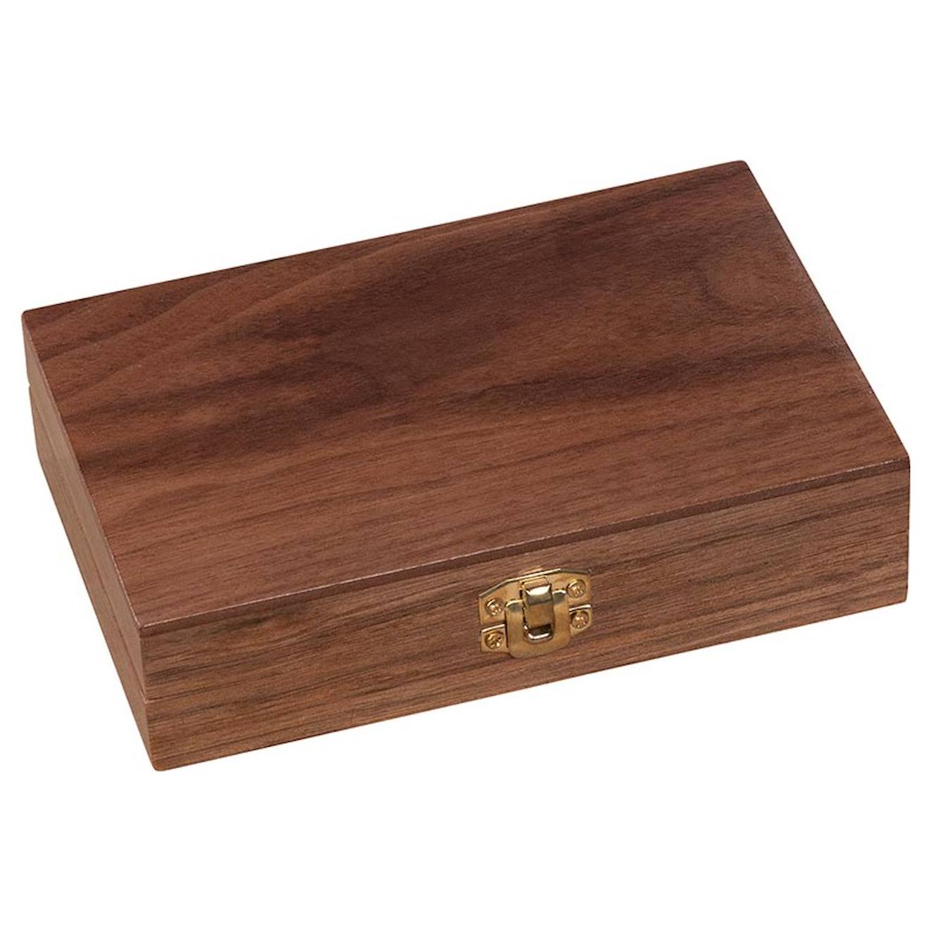 Coffret jeux de cartes et de dés marron