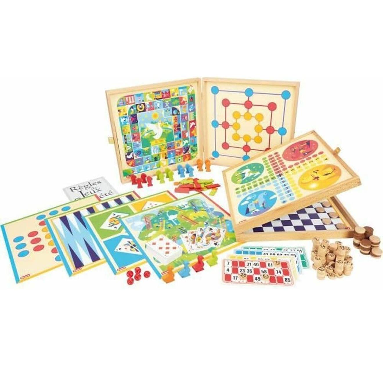 Coffret jeux de société 150 règles beige
