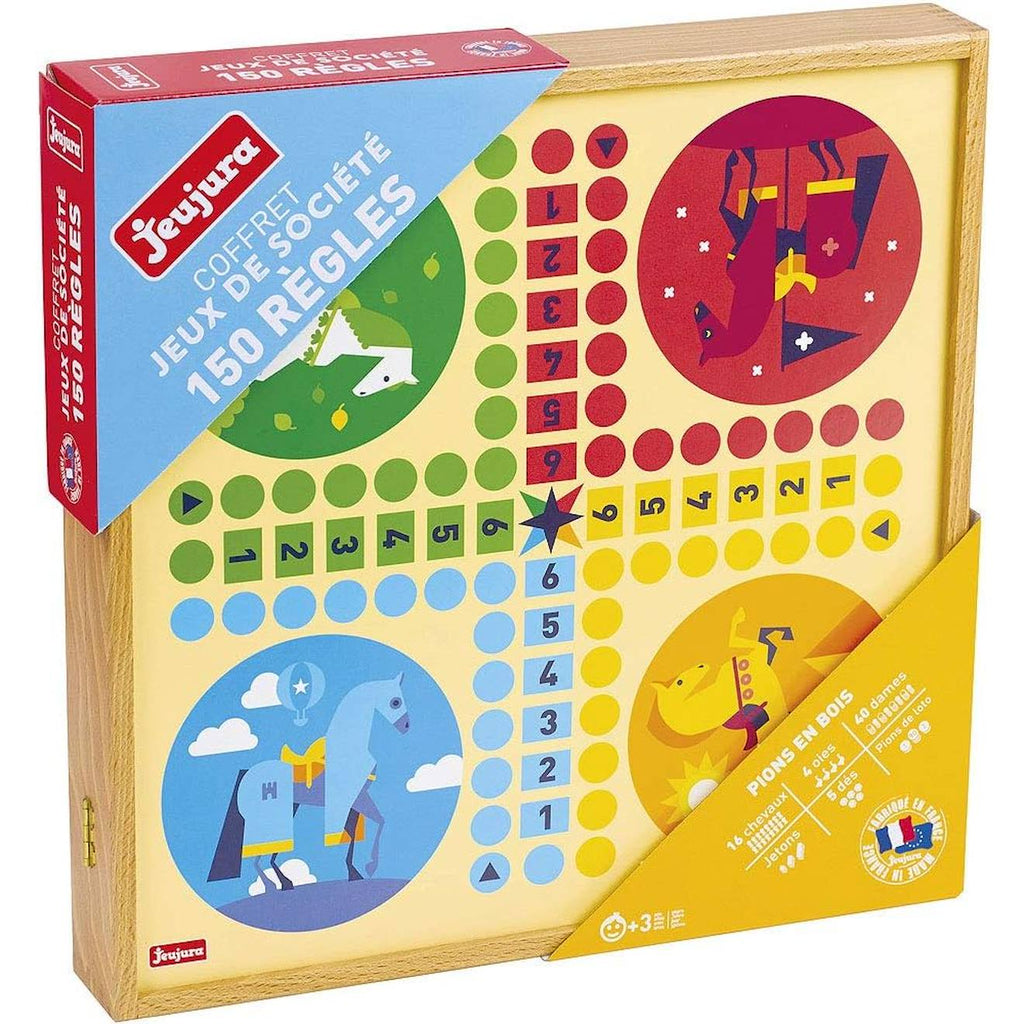 Coffret jeux de société 150 règles beige