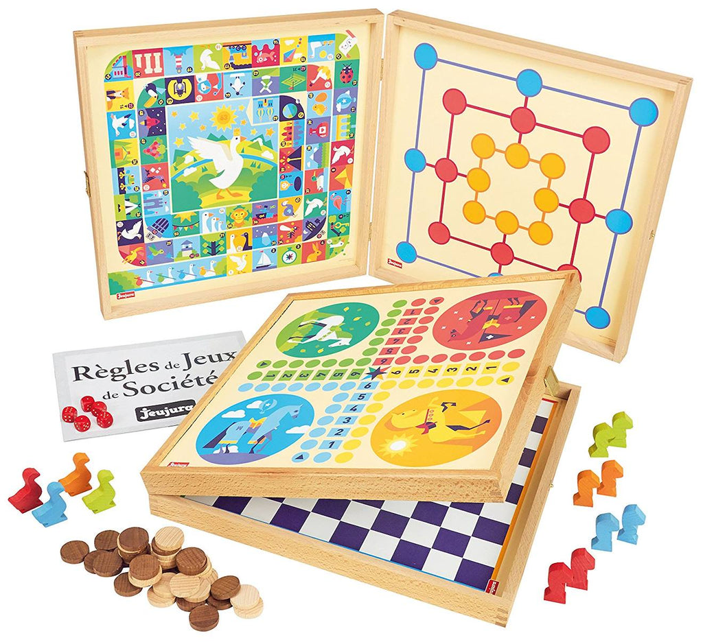 Coffret jeux de société 50 règles beige