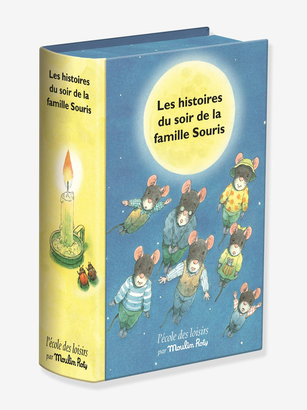 Coffret lampe à histoires famille souris multicolore