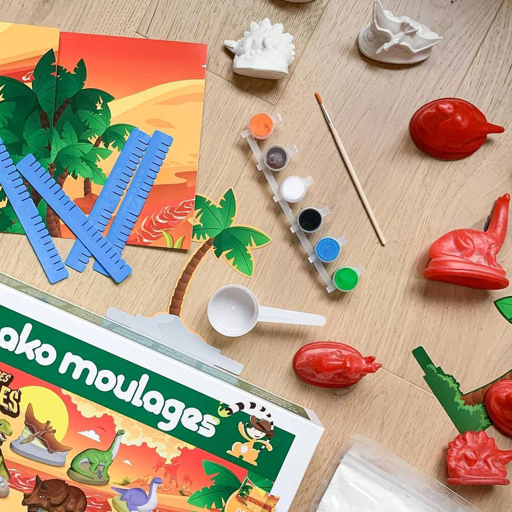 Coffret le monde des dinosaures blanc