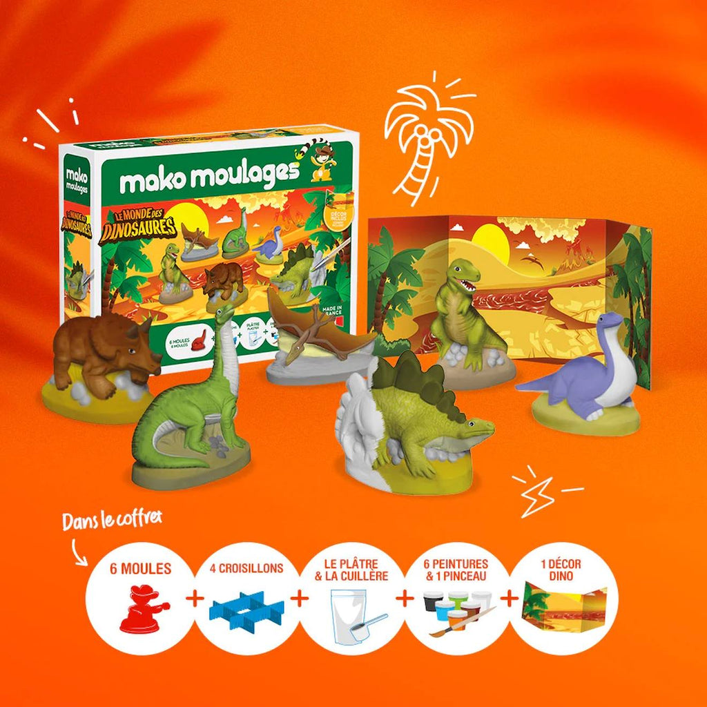 Coffret le monde des dinosaures blanc
