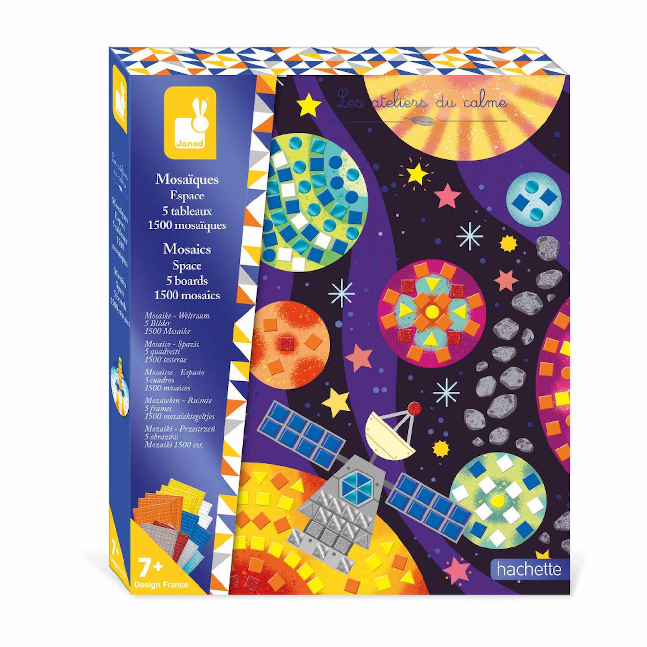 Coffret mosaïques espace - kit loisir créatif enfant multicolore