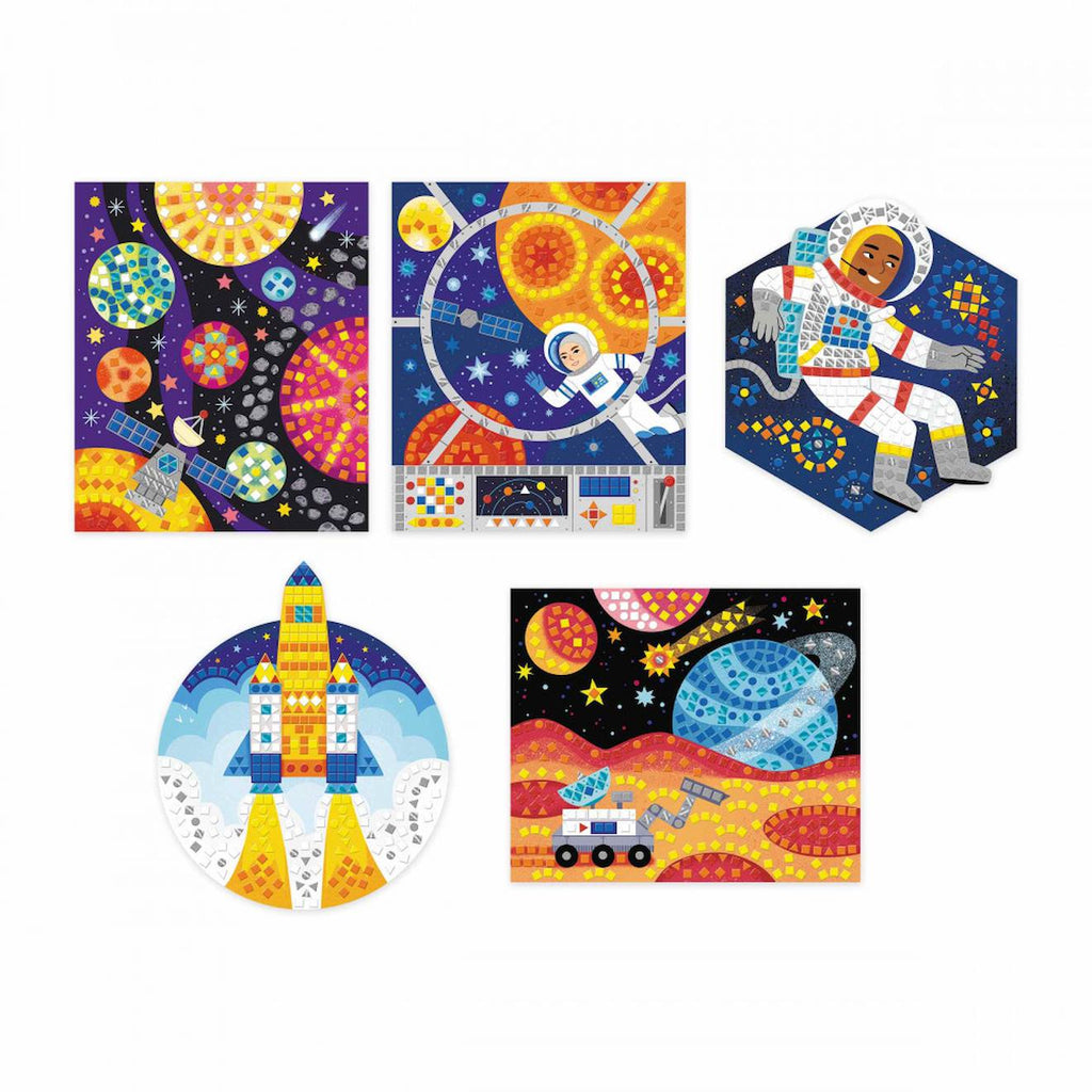 Coffret mosaïques espace - kit loisir créatif enfant multicolore