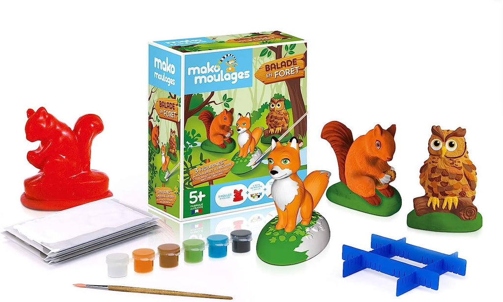 Coffret moulage balade en forêt blanc