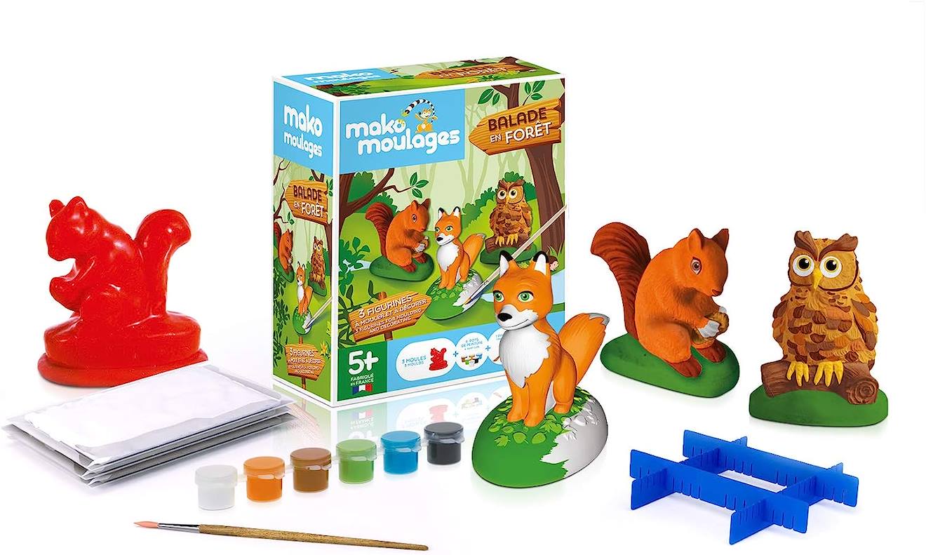 Coffret moulage balade en forêt blanc