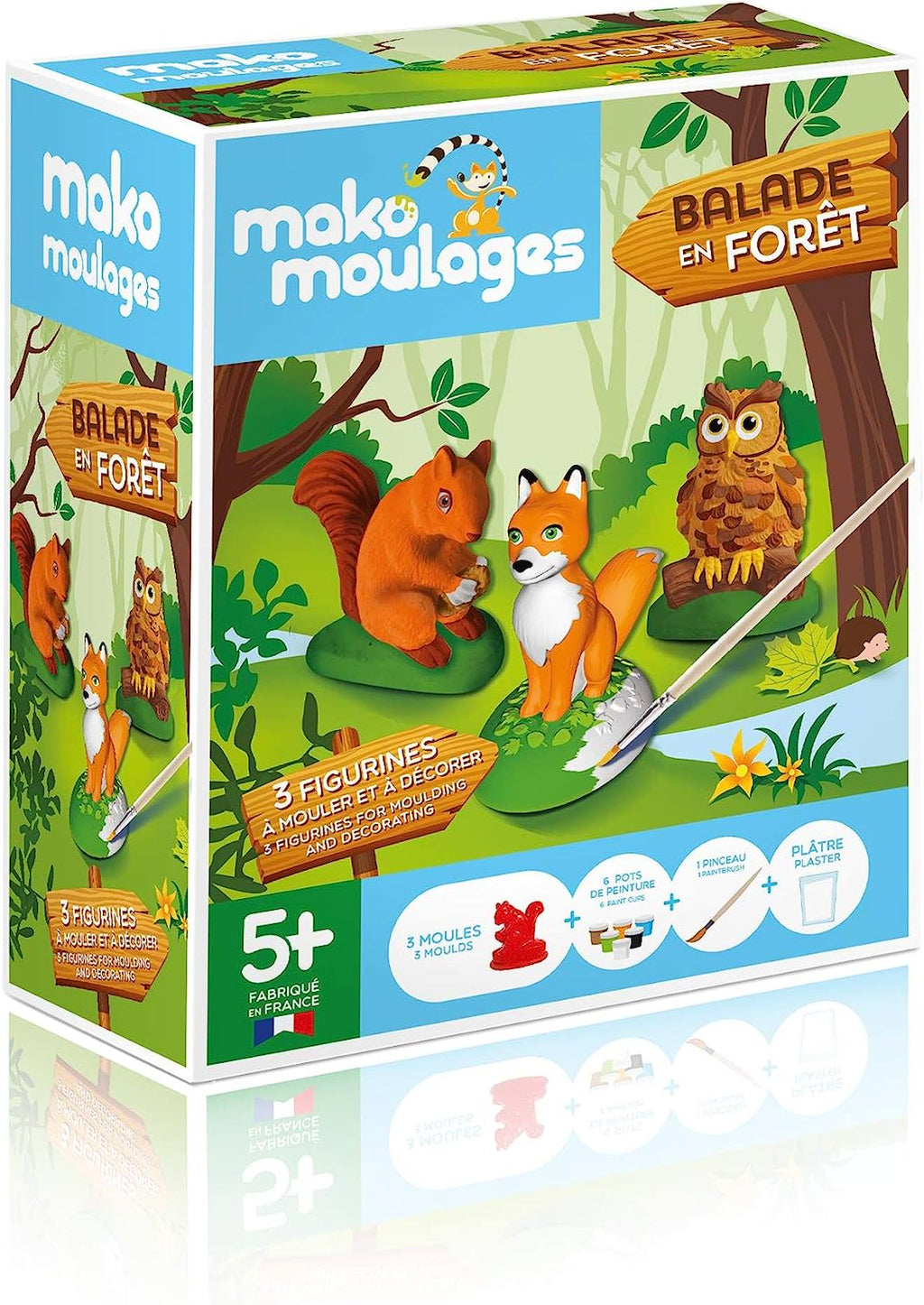 Coffret moulage balade en forêt blanc