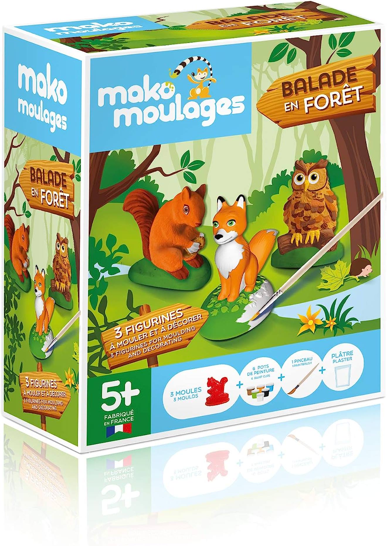 Coffret moulage balade en forêt blanc