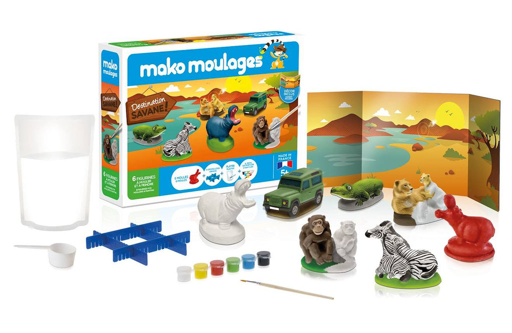 Coffret moulage destination savane blanc