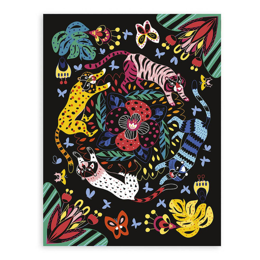 Coffret multi-activités scratch art noir