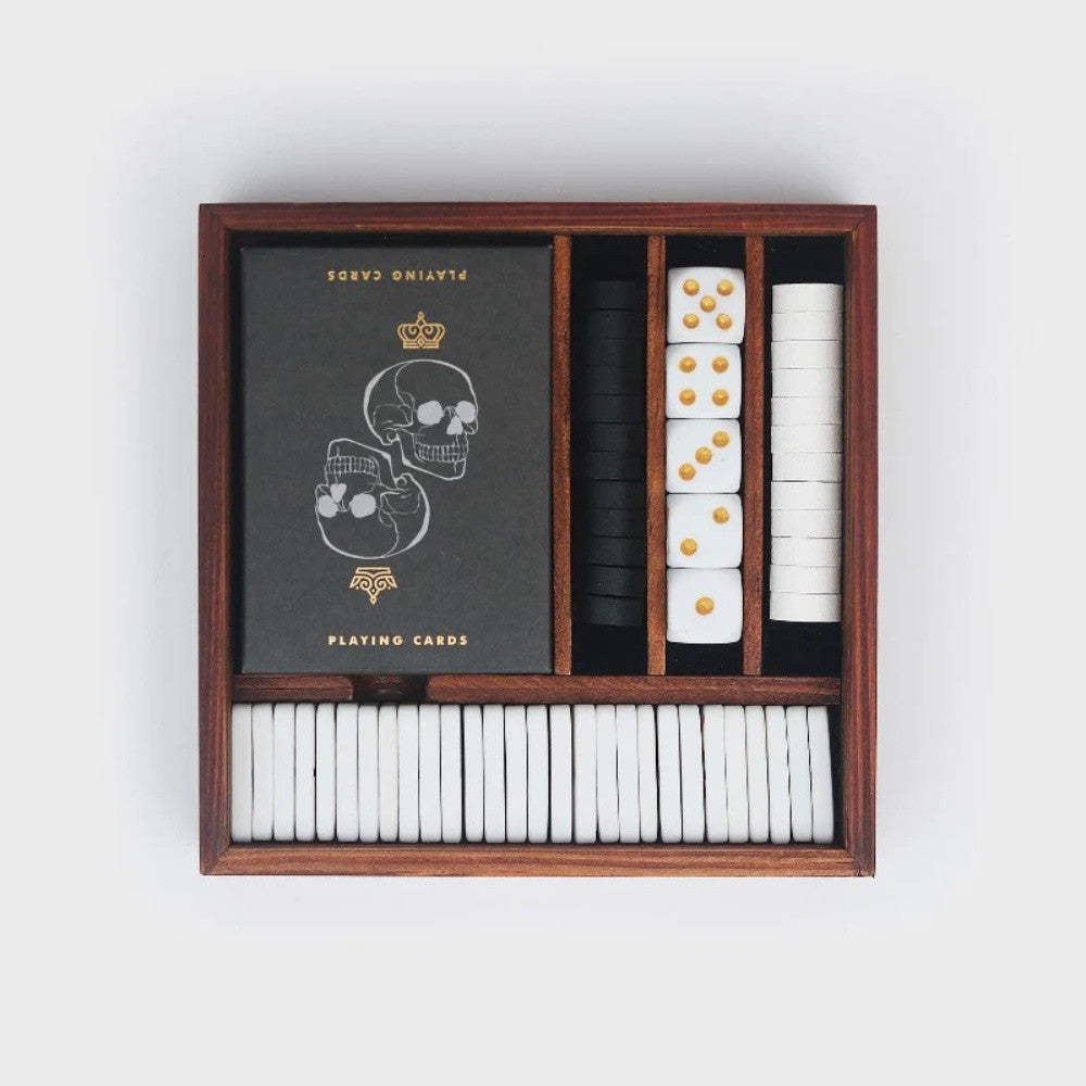 Coffret de Jeux en Bois Games Night - Jeux de Société Originaux