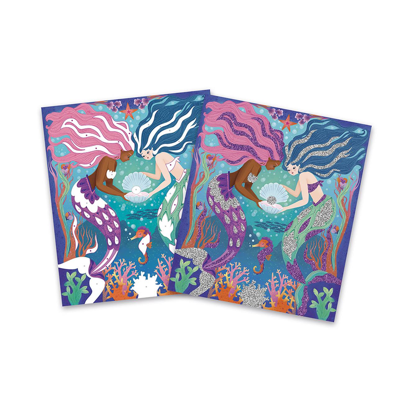 Coffret paillettes sirènes multicolore