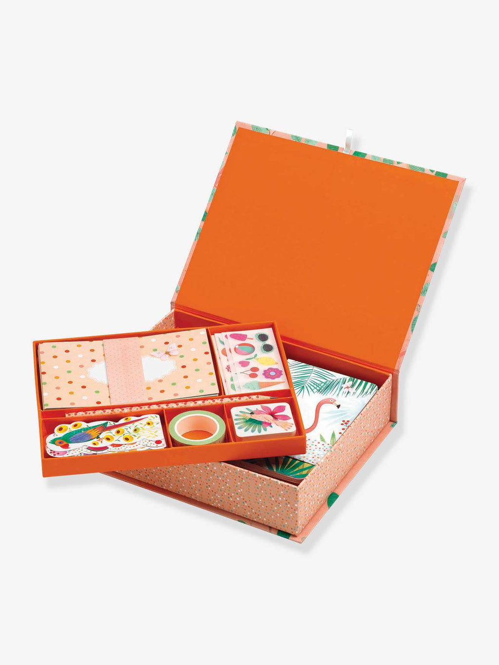 Coffret papeterie marie orange