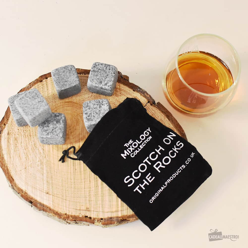 Coffret Pierres à Whisky Granite Véritable (x6) - Whisky
