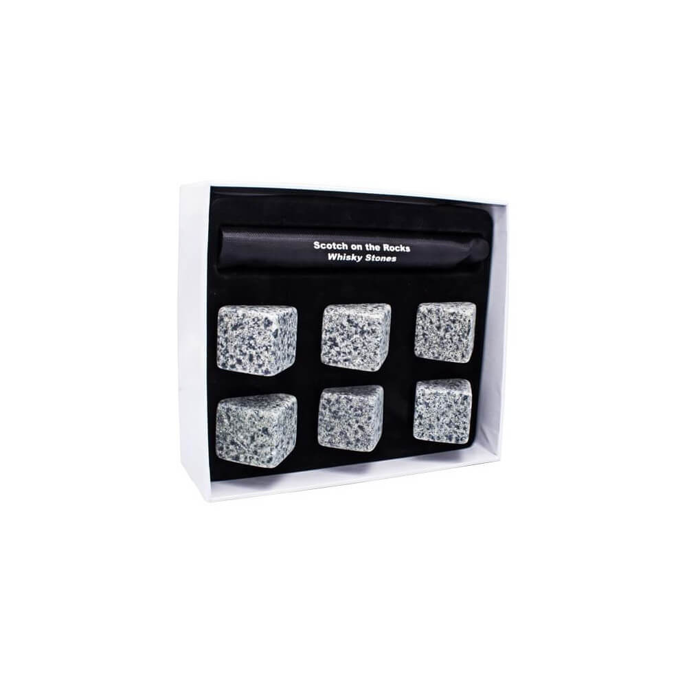 Coffret Pierres à Whisky Granite Véritable (x6) - Whisky CadoMaestro