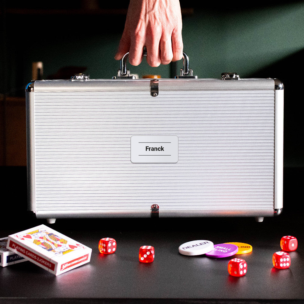 Coffret Poker Prénom à Personnaliser - Poker