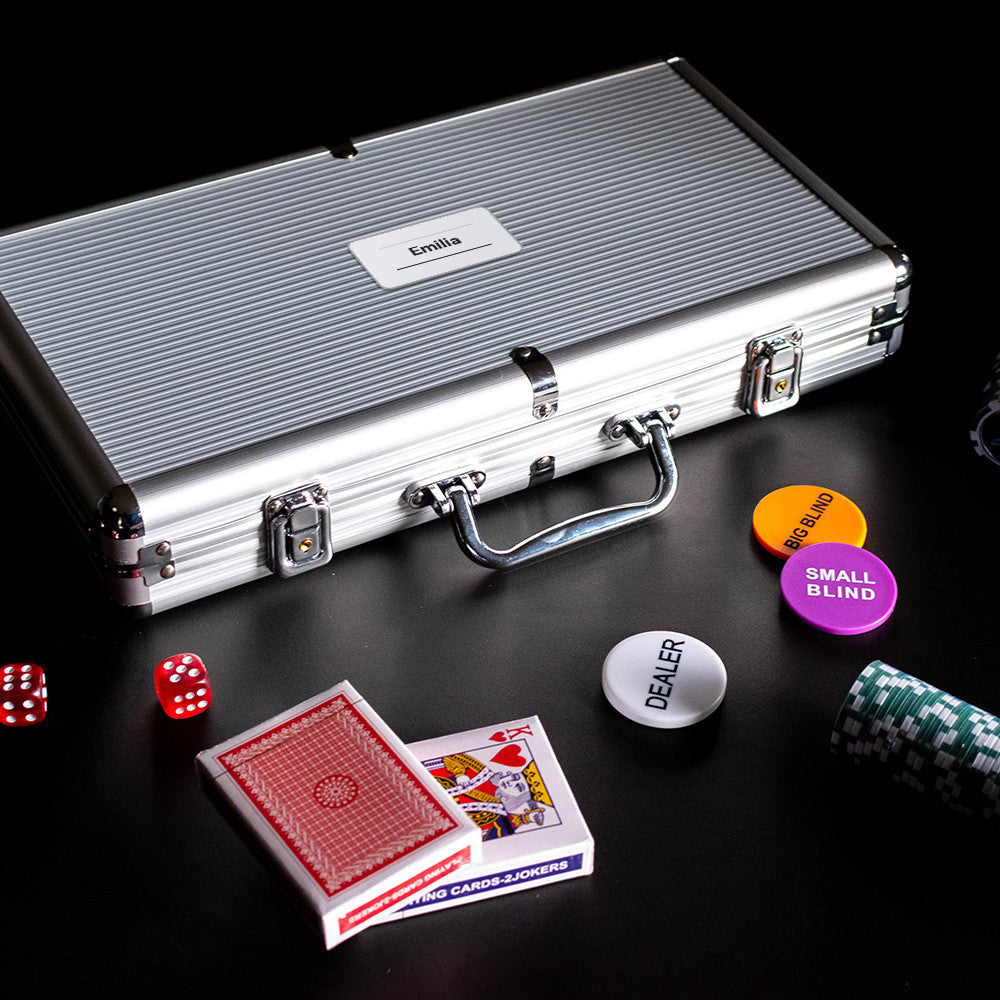 Coffret Poker Prénom à Personnaliser - Poker
