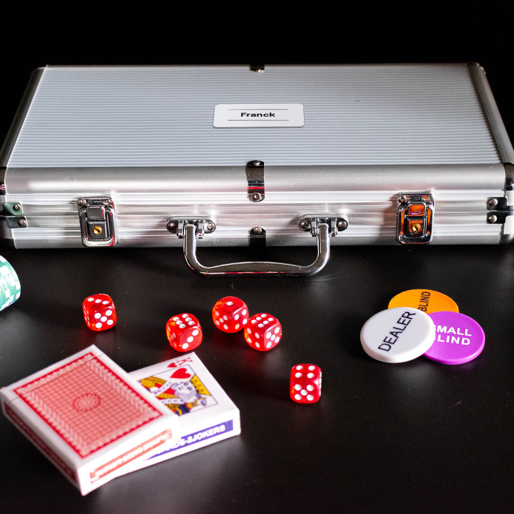 Coffret Poker Prénom à Personnaliser - Poker
