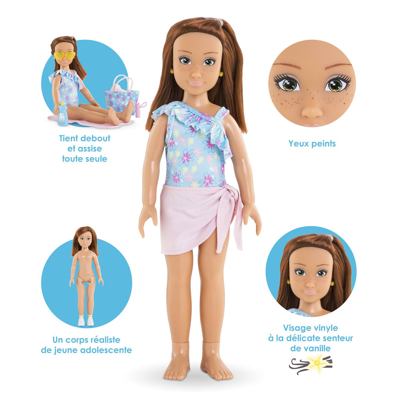 Coffret poupée Corolle girls zoé plage multicolore