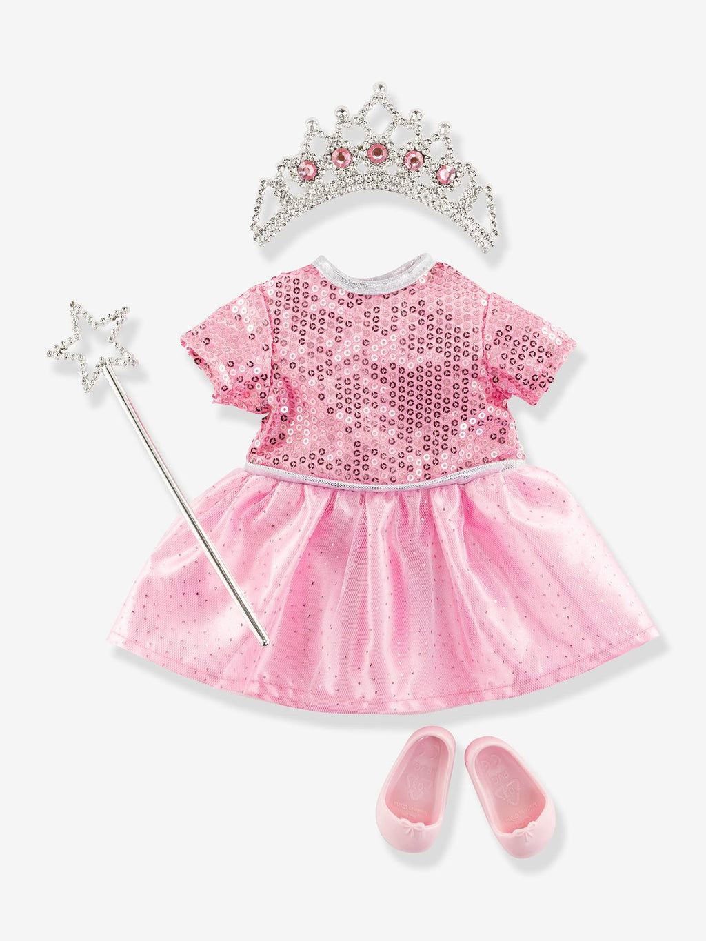 Coffret poupons princesse anniversaire 36 cm rose
