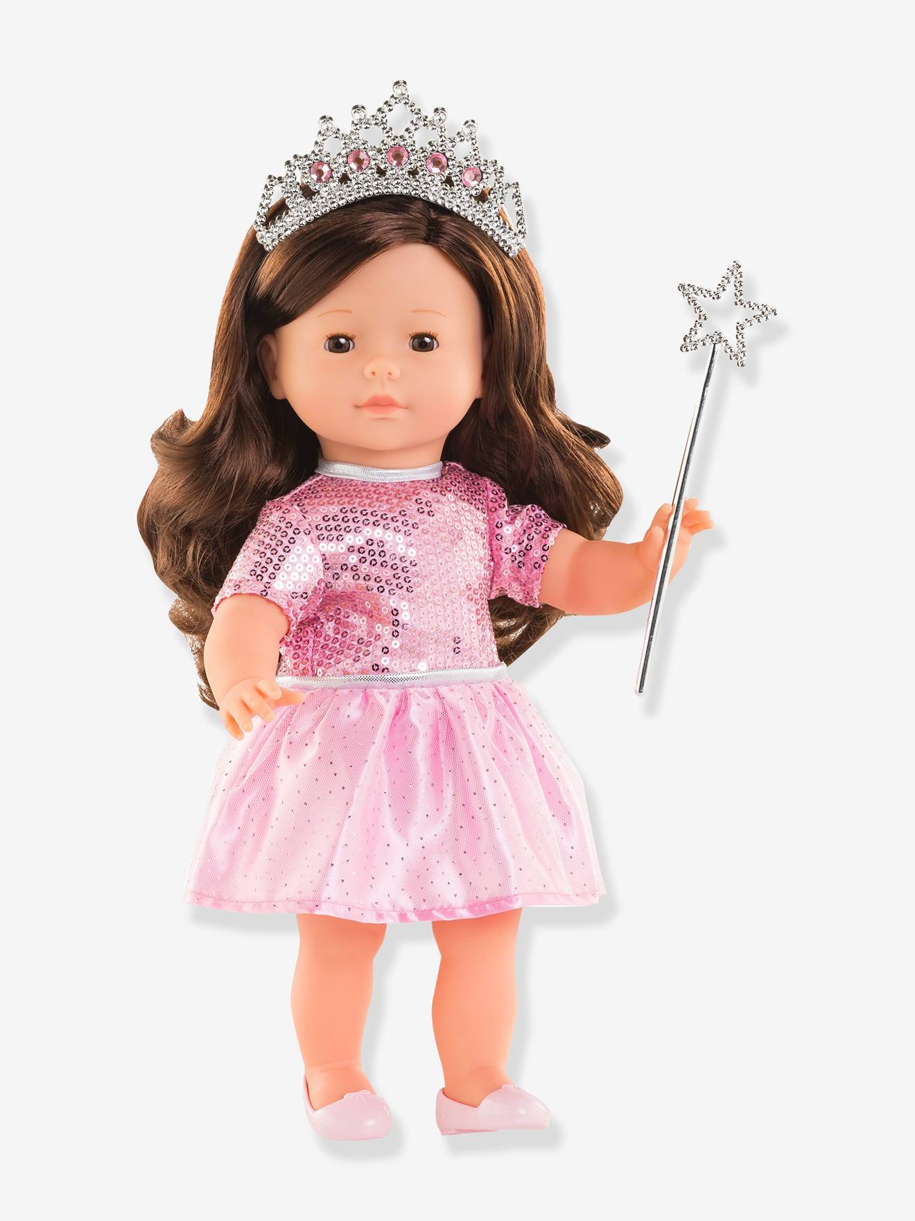 Coffret poupons princesse anniversaire 36 cm rose