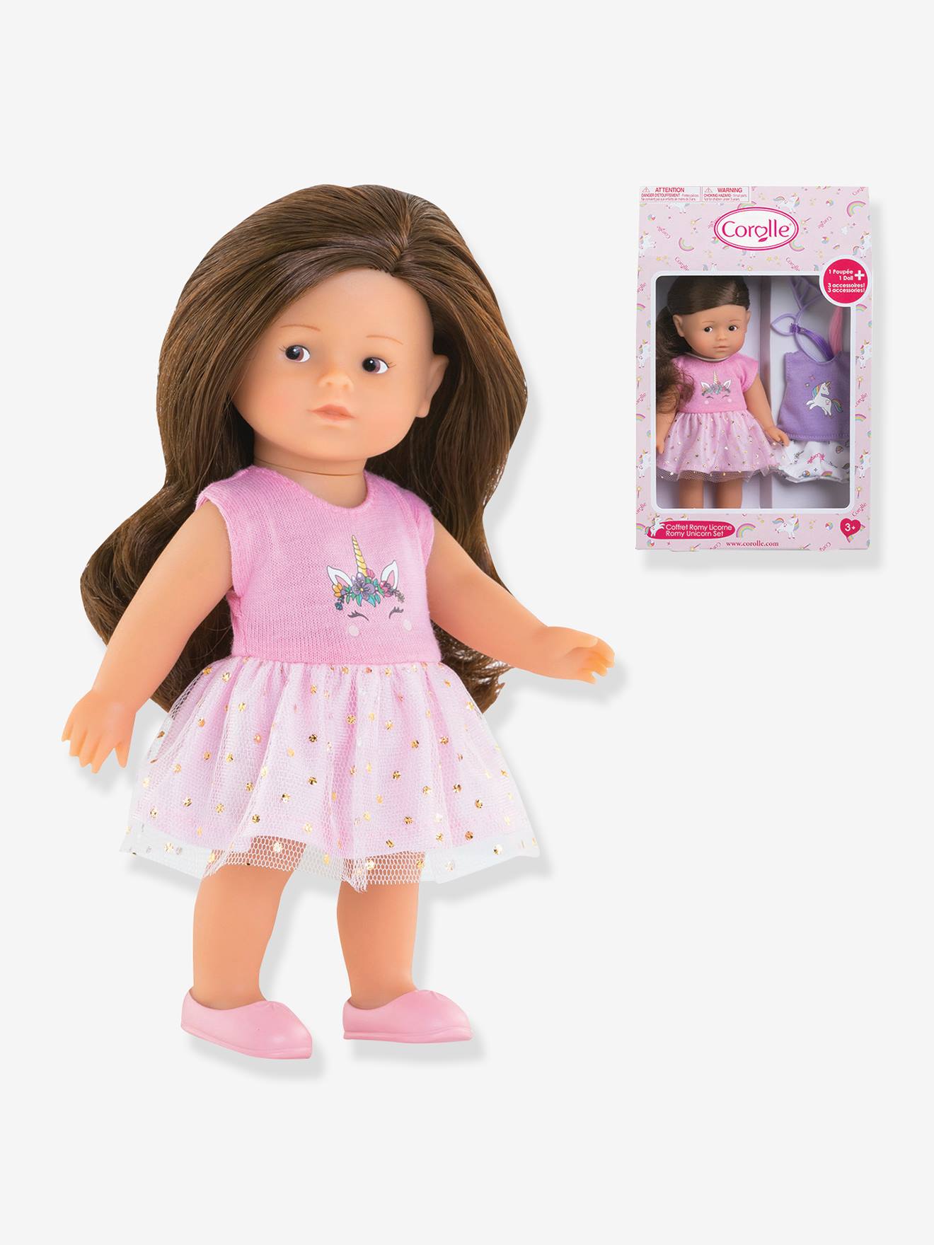 Coffret romy licorne pour poupée multicolore