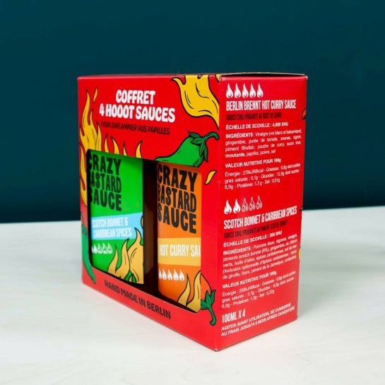 Coffret sauces piquantes Hot Ones Crazy Bastard