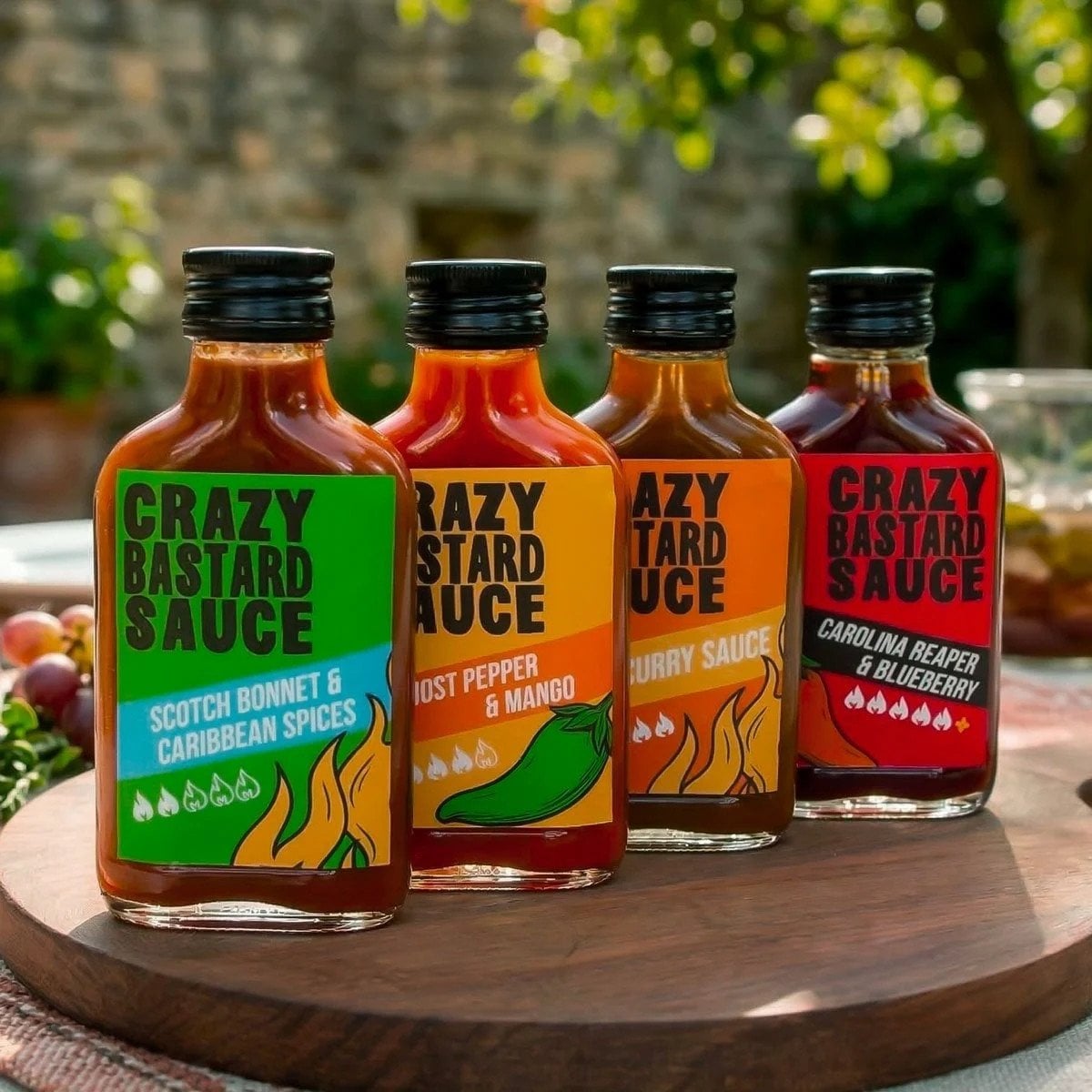 Coffret sauces piquantes Crazy Bastard