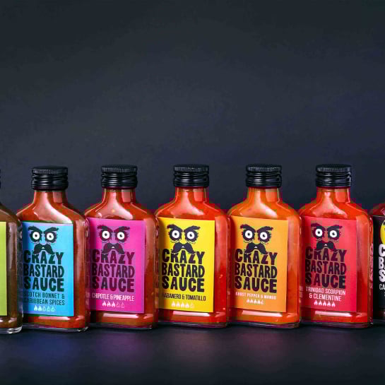 Coffret sauces piquantes Niveau 2 - Crazy Bastard