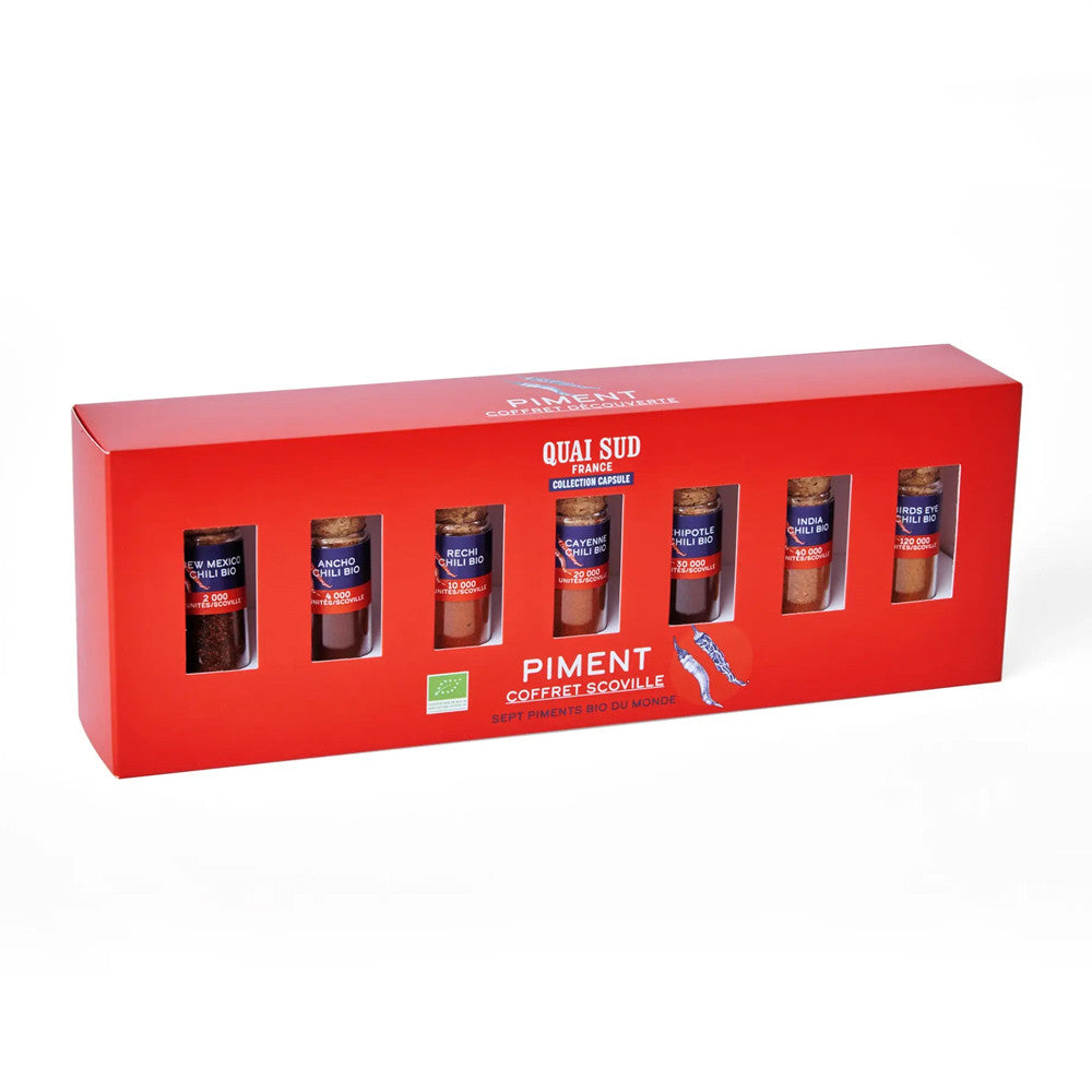 Coffret Scoville de 7 Piments du Monde - Coffrets d'Épices