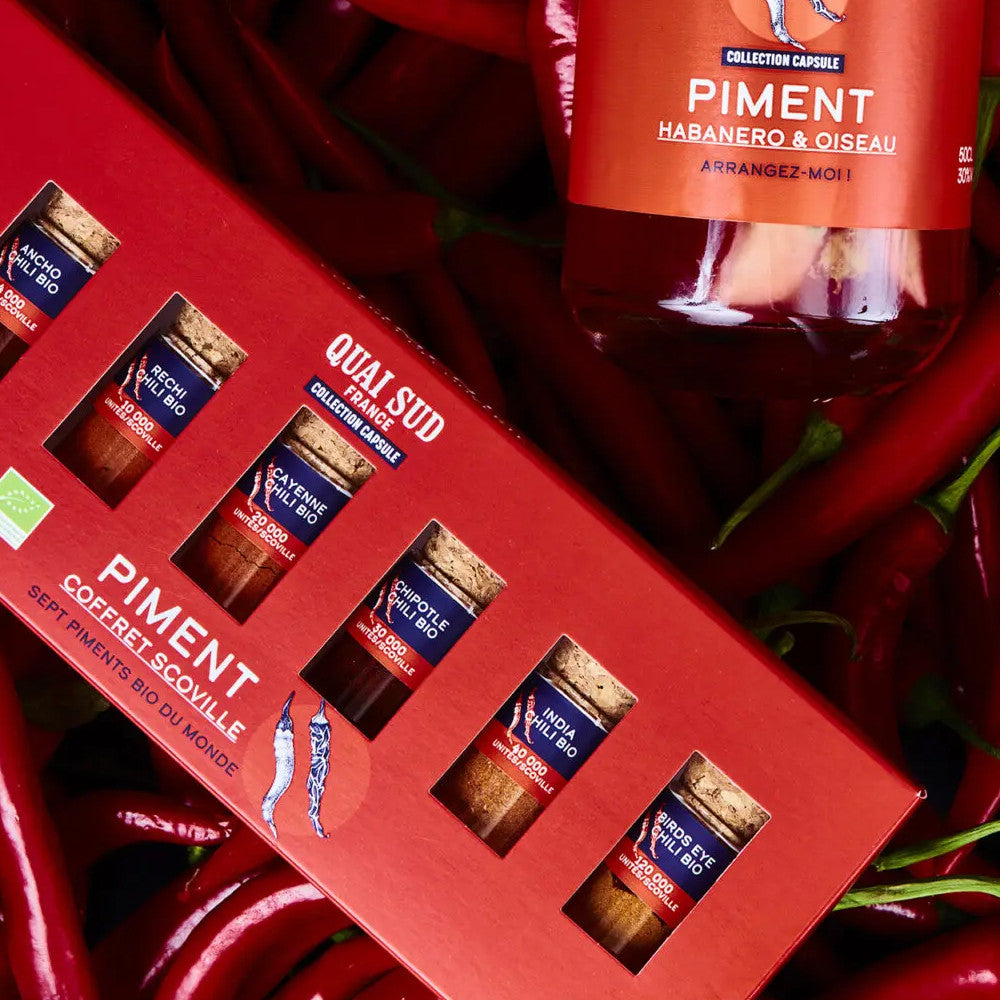 Coffret Scoville de 7 Piments du Monde - Coffrets d'Épices