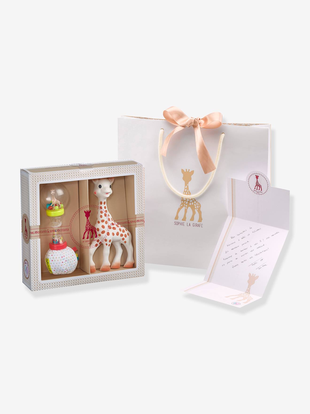 Coffret Sophie la Girafe et hochet maracas - vulli multicolore