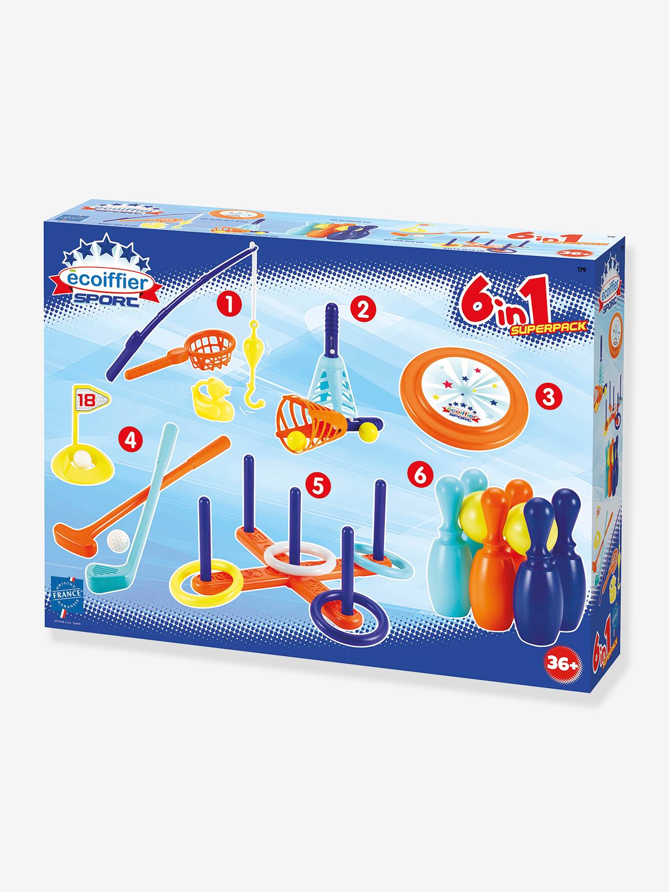 Coffret sport 6 en 1 - multicolore