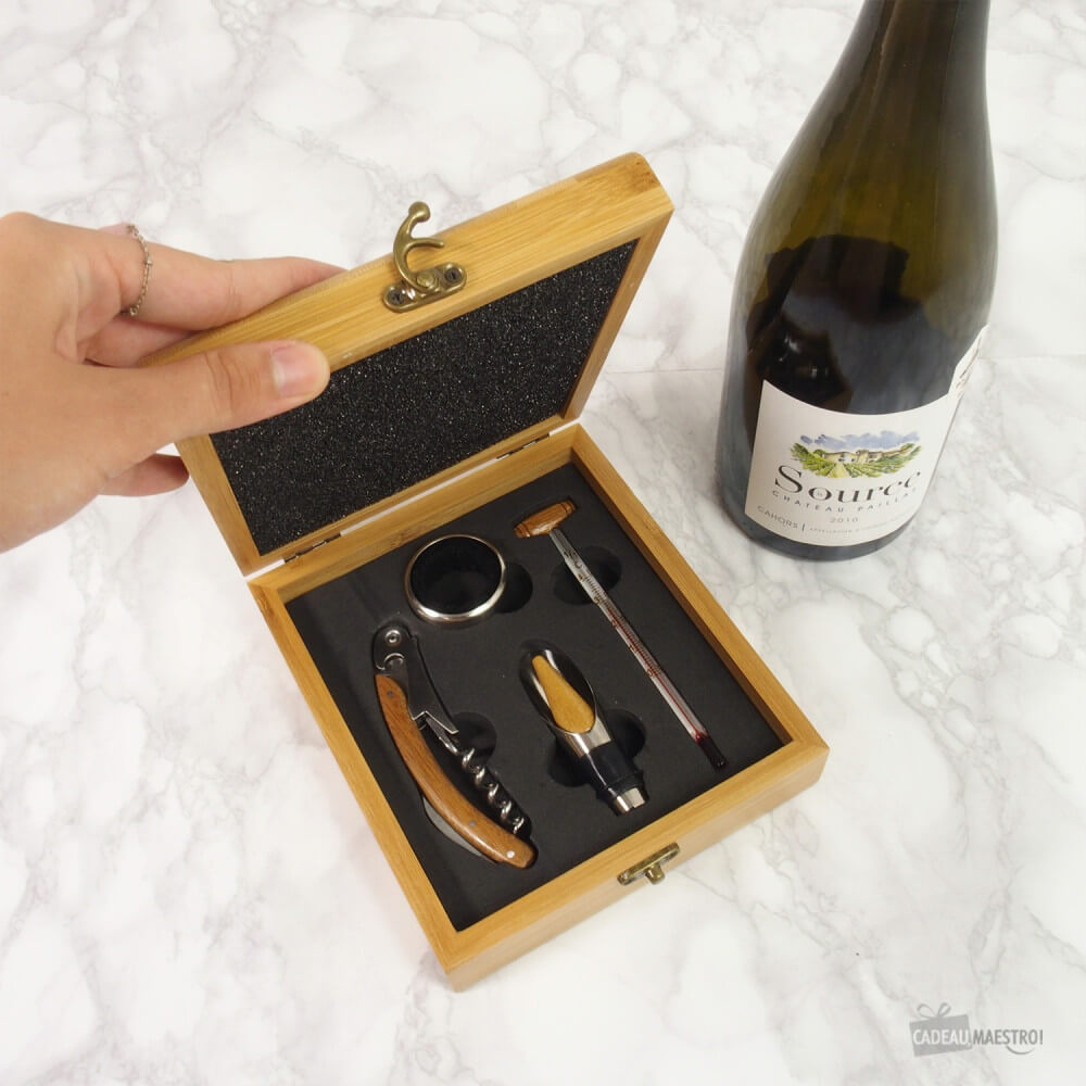 Coffret Vin Anniversaire À Personnaliser - Coffret de Vin Personnalisé CadoMaestro
