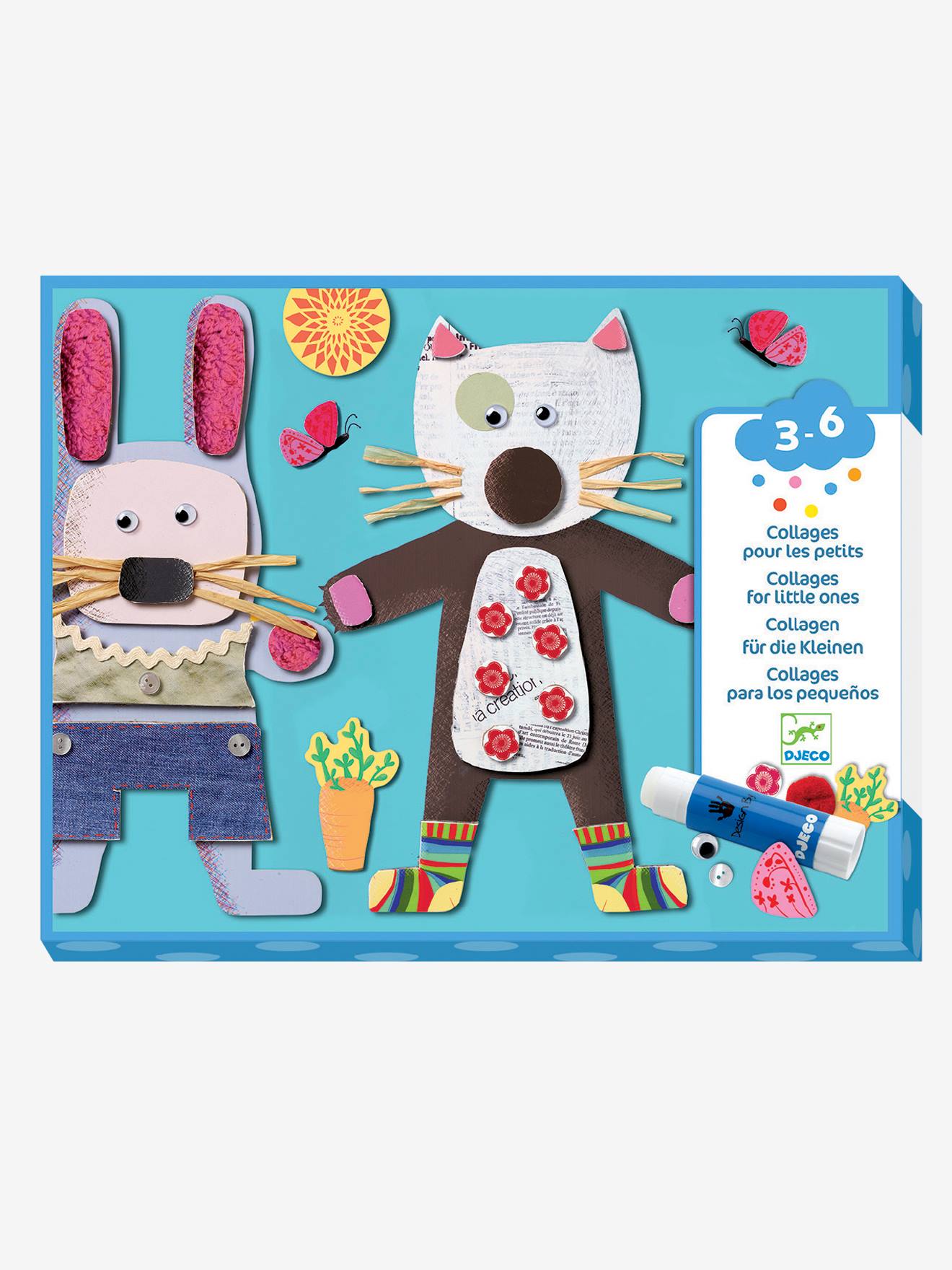Collages des petits multicolore