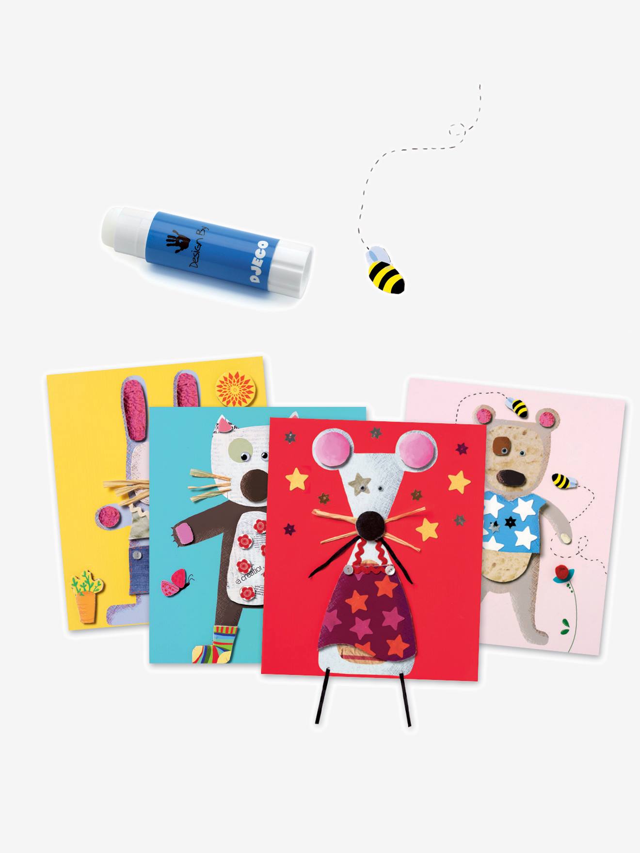 Collages des petits multicolore