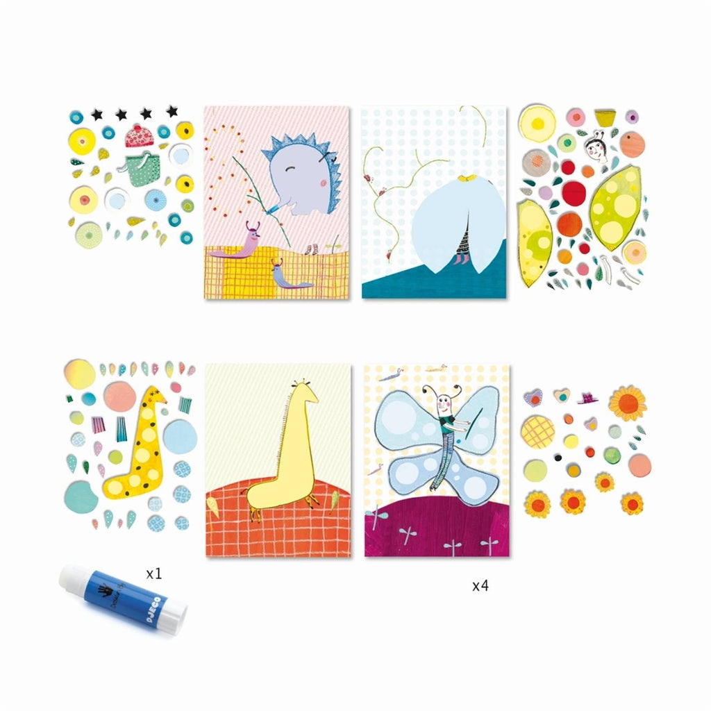 Collages très pop multicolore