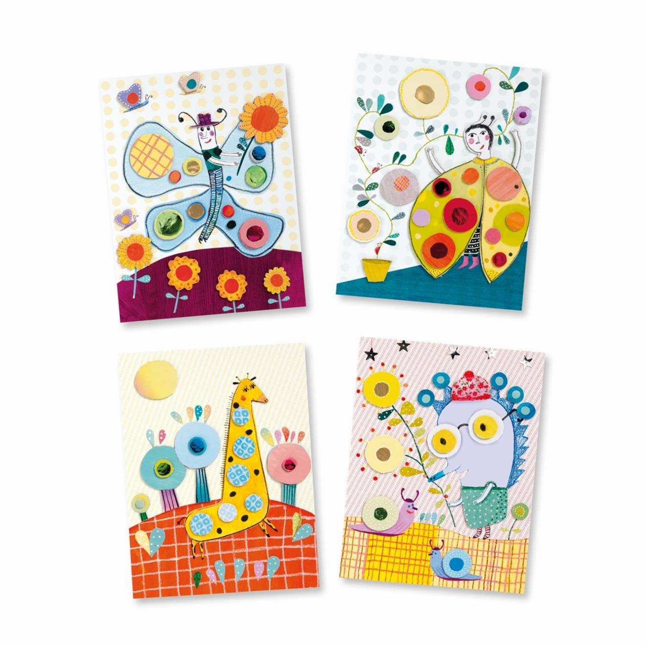 Collages très pop multicolore