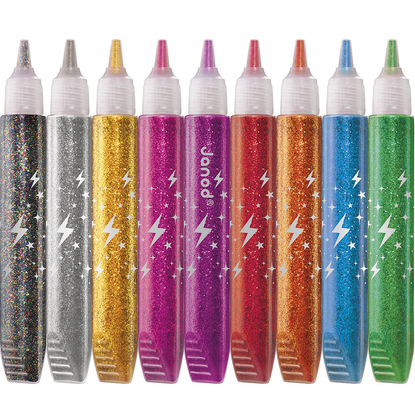 Colle à paillettes x9 - colo multicolore