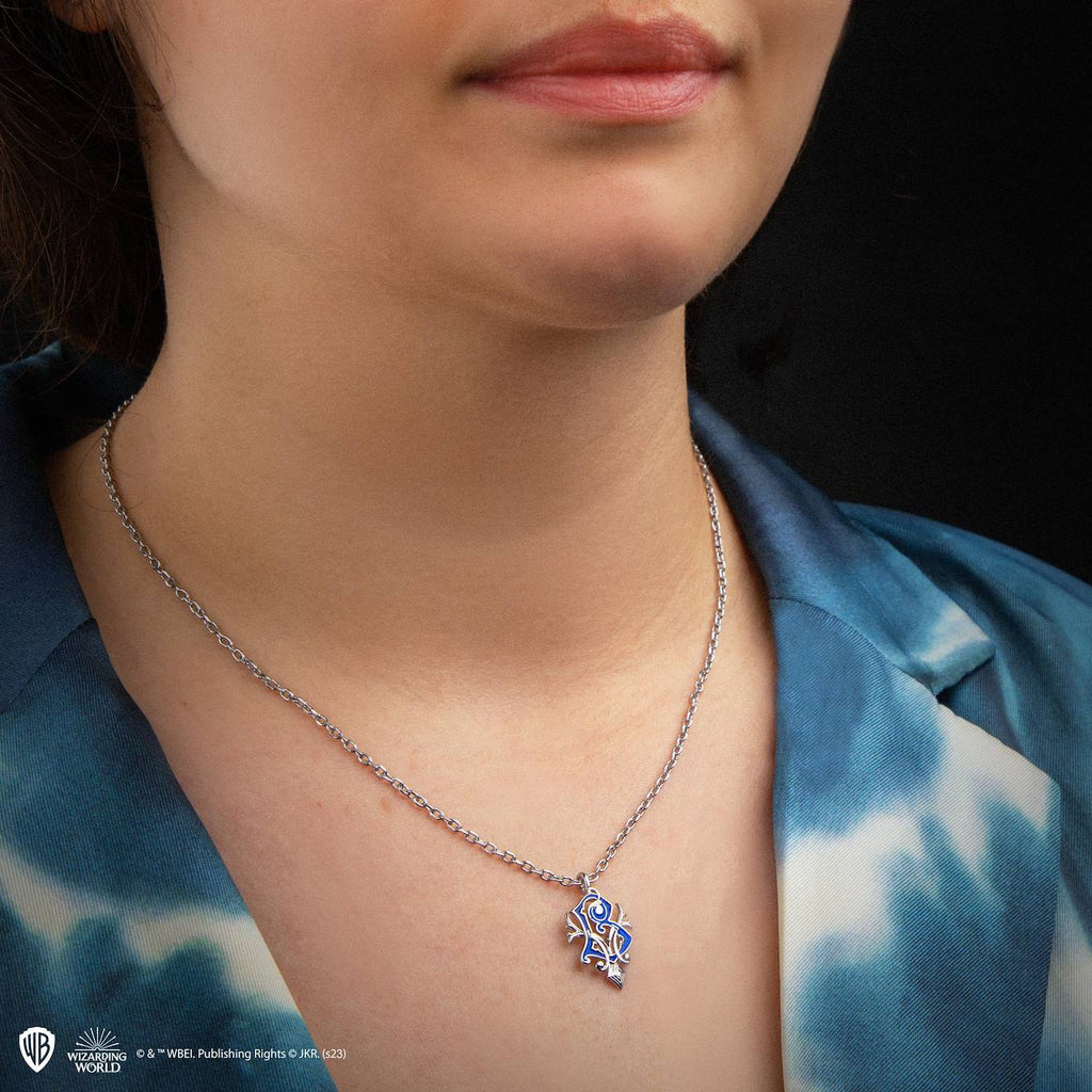 Collier Beauxbatons - Harry Potter Bleu