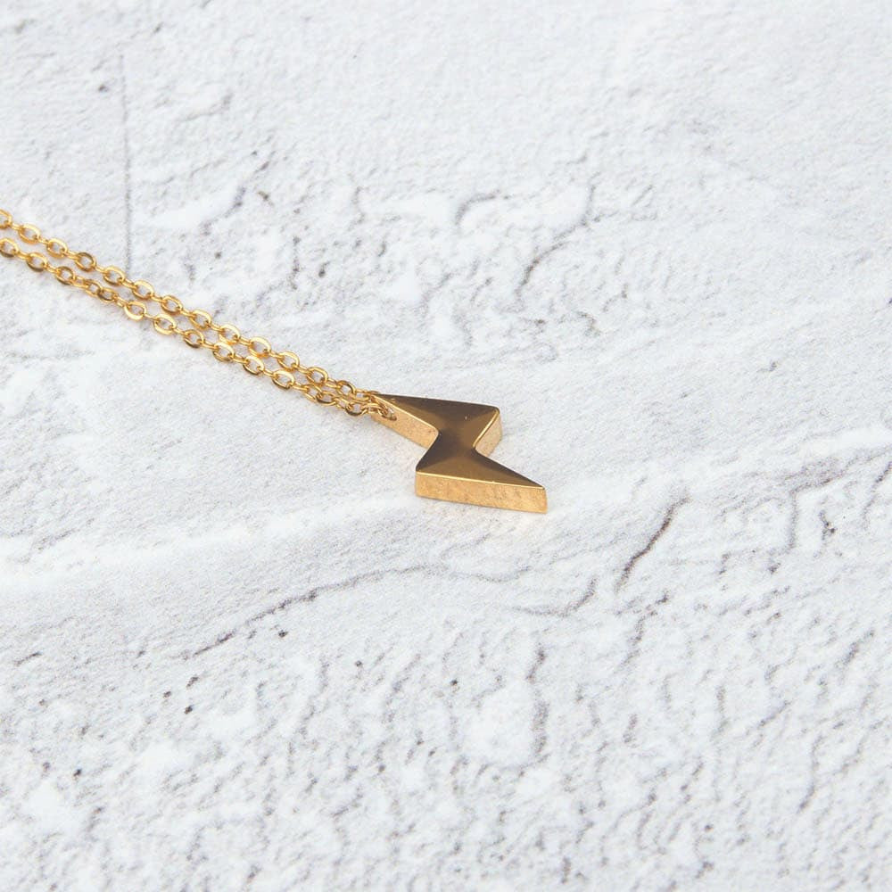 Collier Éclair Plaqué Or - Mode
