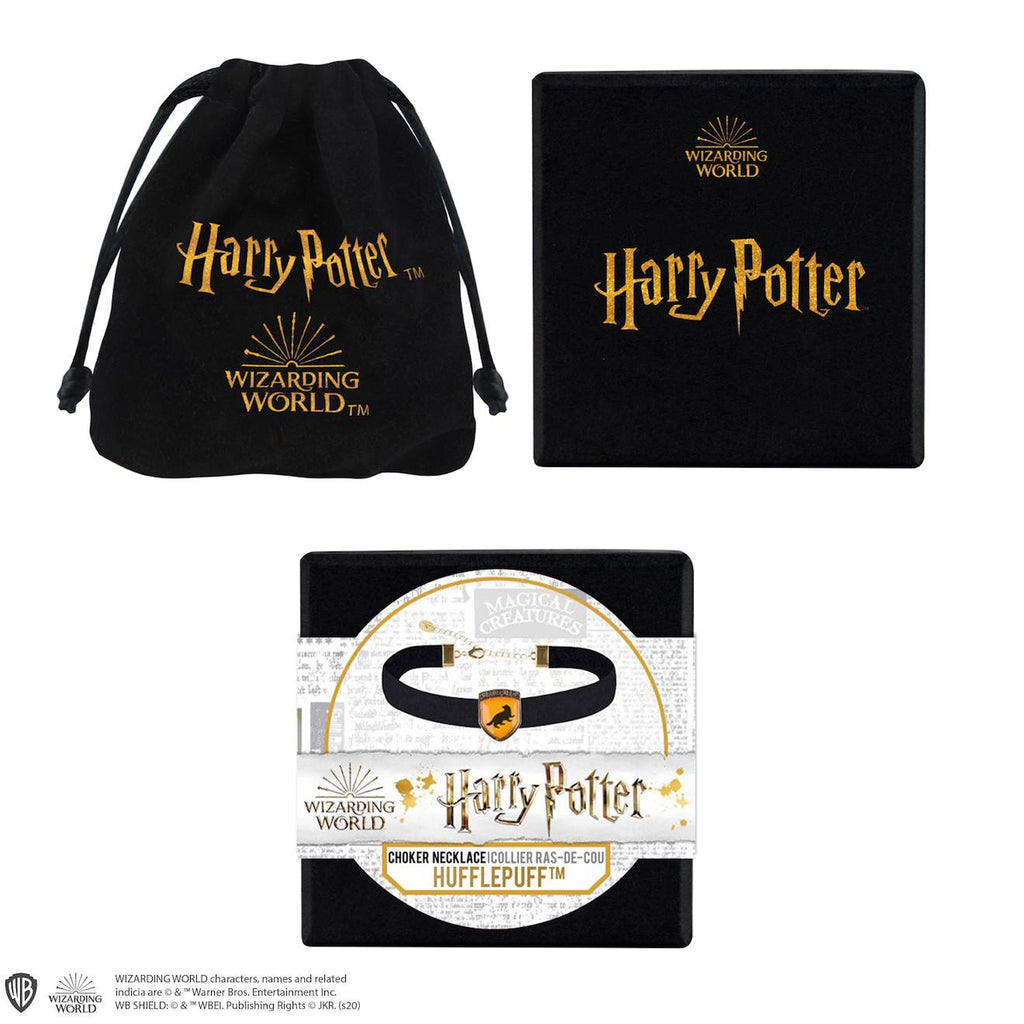 Collier Ras de Cou Poufsouffle - Harry Potter Noir