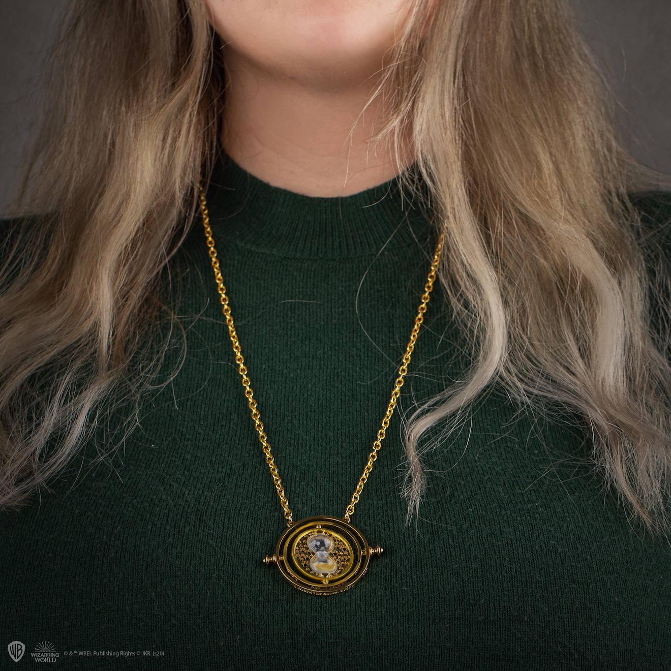 Collier Retourneur de Temps - Harry Potter Or