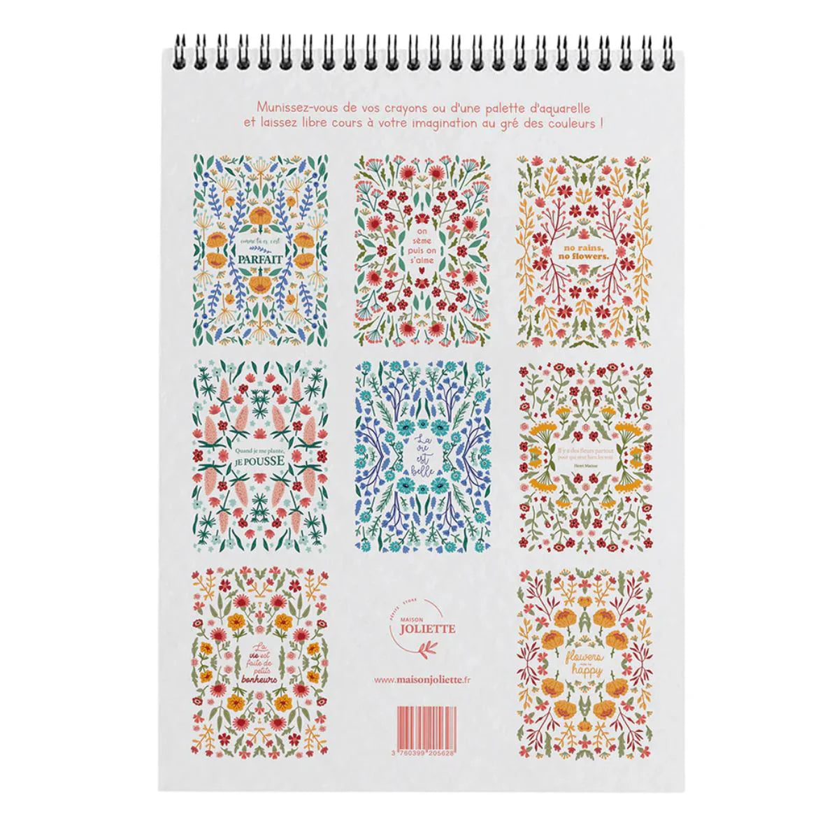 Carnet de coloriage Petits bonheurs