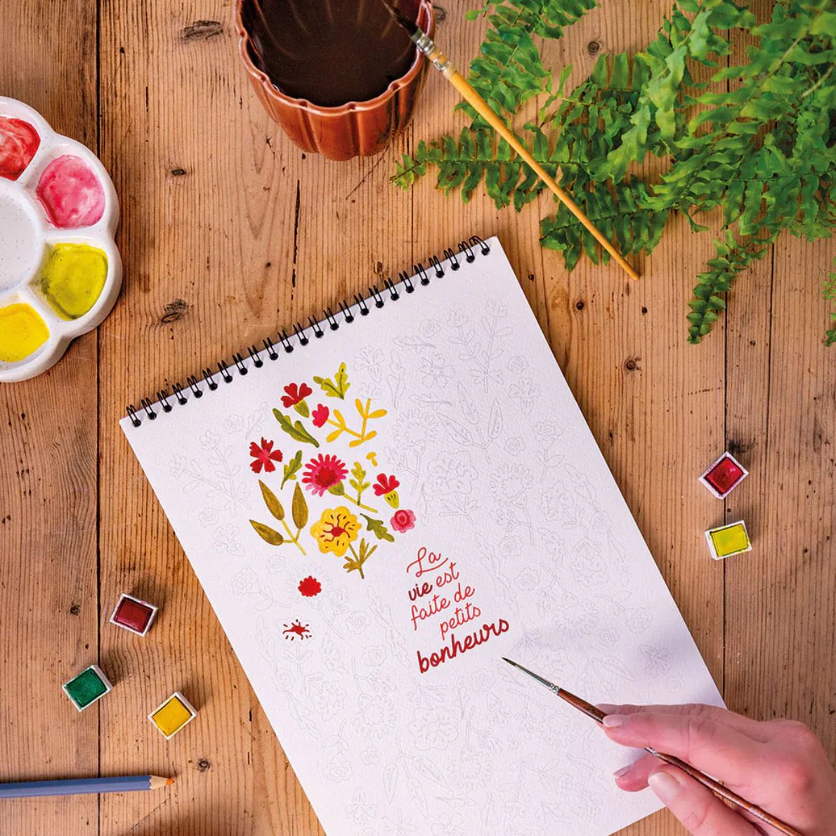 Carnet de coloriage Petits bonheurs