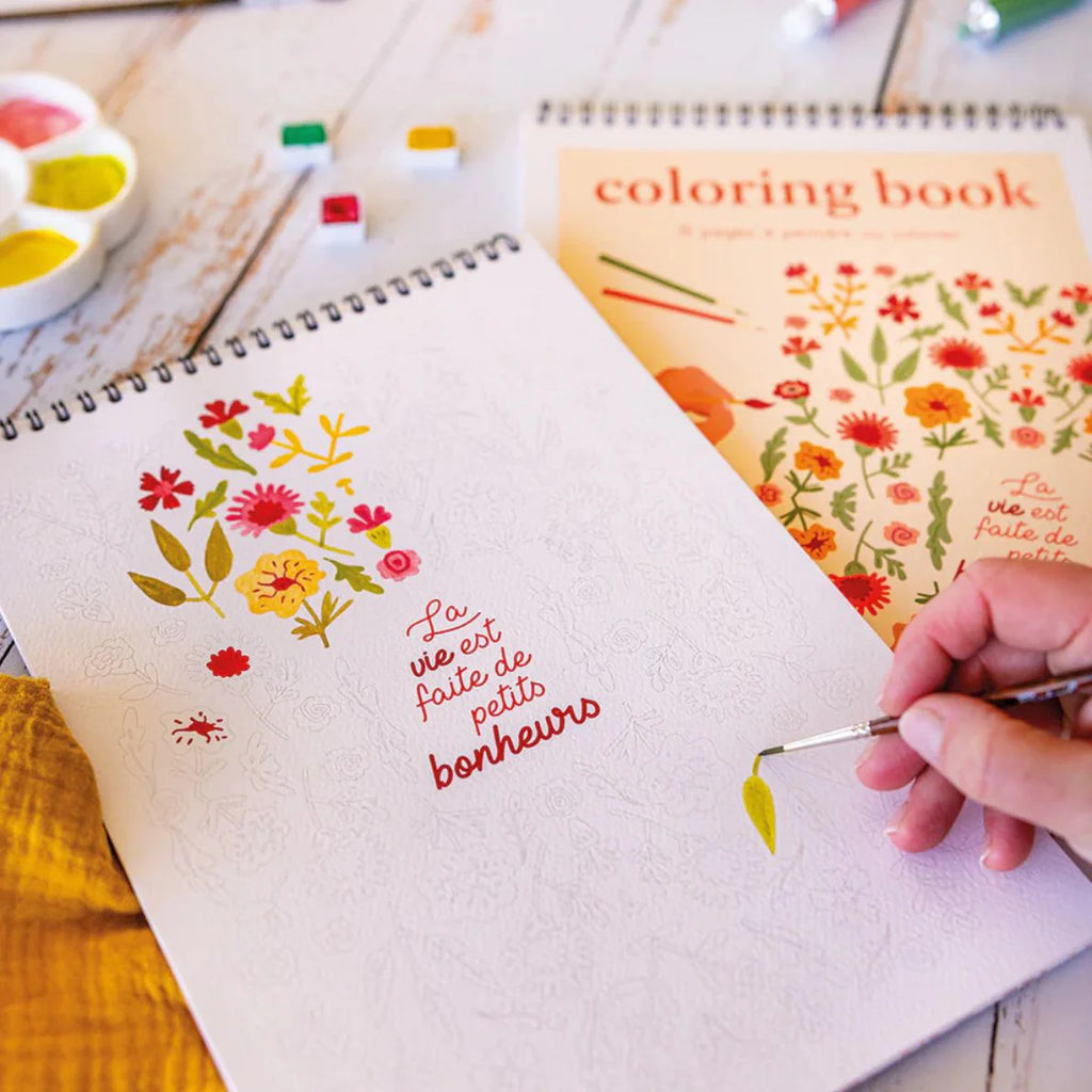 Carnet de coloriage Petits bonheurs