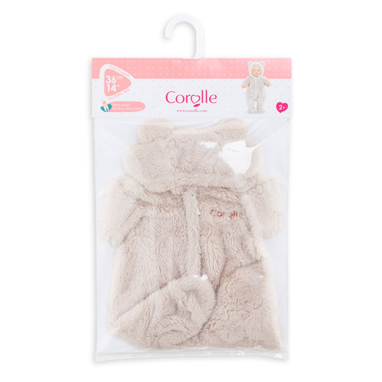 Combinaison pilote ourson poupon 36 cm multicolore