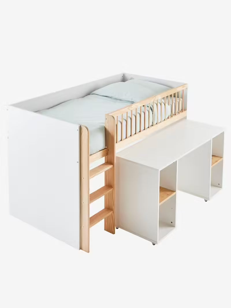 Combiné Lit Mezzanine + Bureau Coulissable GECKO - Vertbaudet