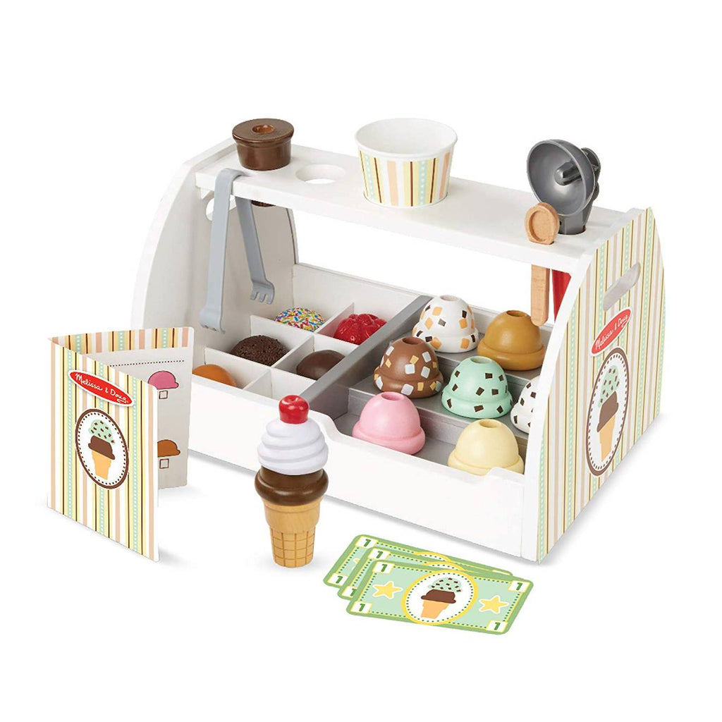 Comptoir à crème glacée blanc